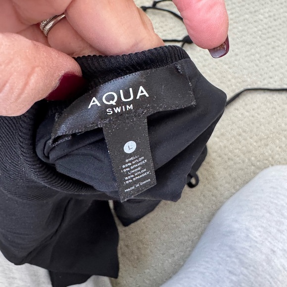 Aqua Black Women's tie back Swimsuit - Picture 9 of 9